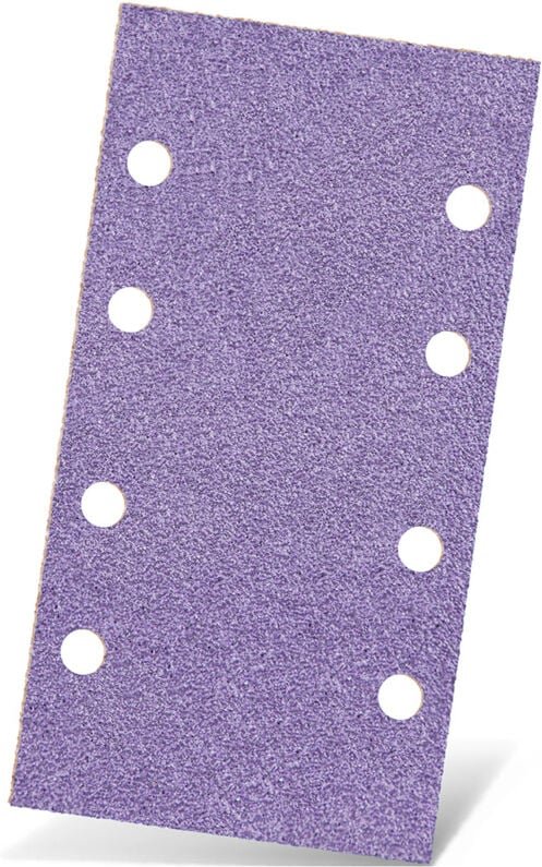 Purple hd Klett-Schleifblätter, 180 x 93 mm, 8-Loch, f. Schwingschleifer, Keramik-Mix (50 Stk.) K40 - Menzer
