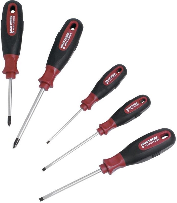 5-t. ergokraft Schraubendrehersatz -/pz