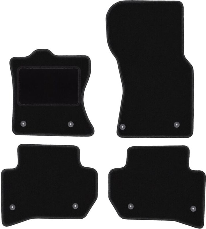 Schwarze Veloursmatten für: Land Rover Velar SUV (2017-)