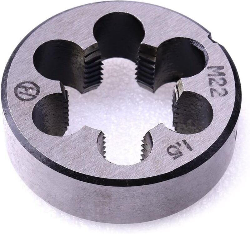 Metrische Schneideisen, M22 x 1,5 mm, metrisches Rechtsgewinde, 1 Stück