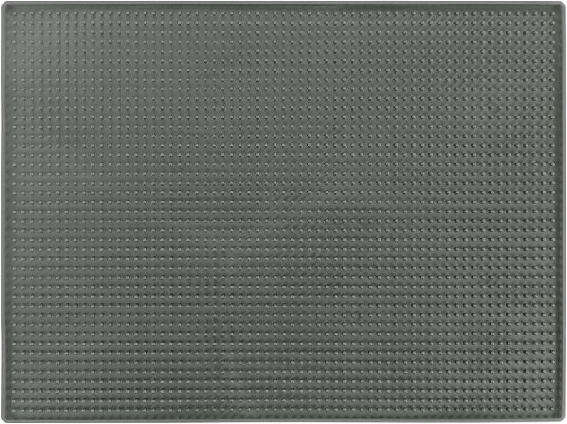 Thumbnail - Abtropfmatte Maxi Grau, 40 x 30 cm, Mit Noppenstruktur, Grau, Kunststoff (tpr) grau - grau - Wenko