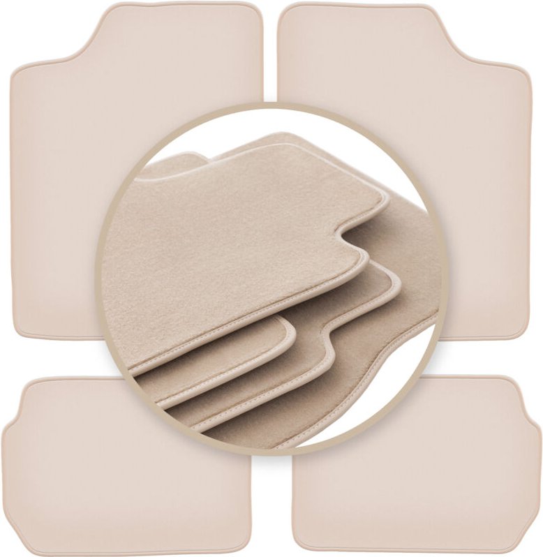 Beige PREMIUM-Matten für: Suzuki Swift II Fließheck, Limousine 1988-2004