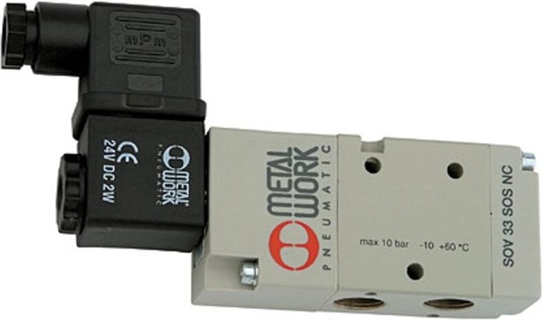 3/2-Wegeventil, elektropneu., monostabil, g 1/2, nc, 230 v, 50 Hz - Riegler