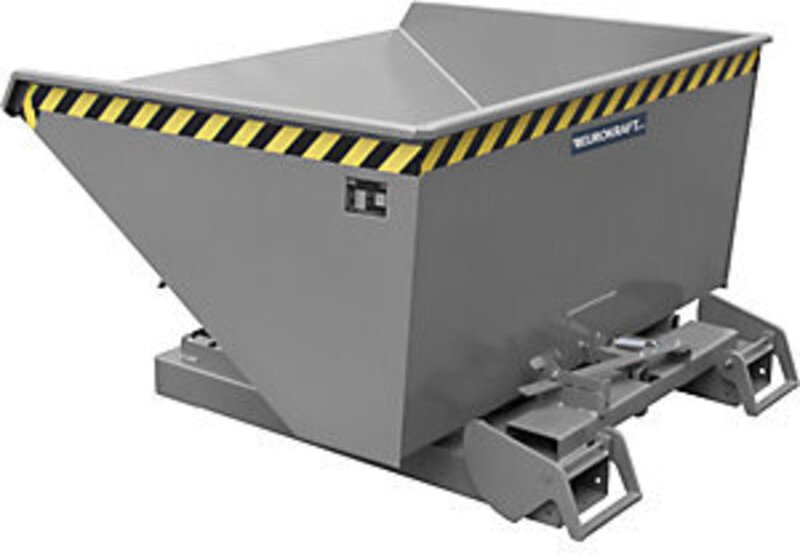 Bauer Kippbehälter 4A 600, lackiert, Mausgrau