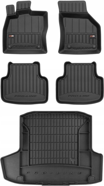 SET 3D Gummimatten Skoda Octavia 3 Kombi 2012-2019 zw