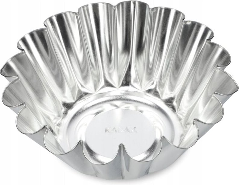 Kadax - Gugelhupfform, Kuchenform aus verzinktem Blech, Backform, 15.5 cm, Silber
