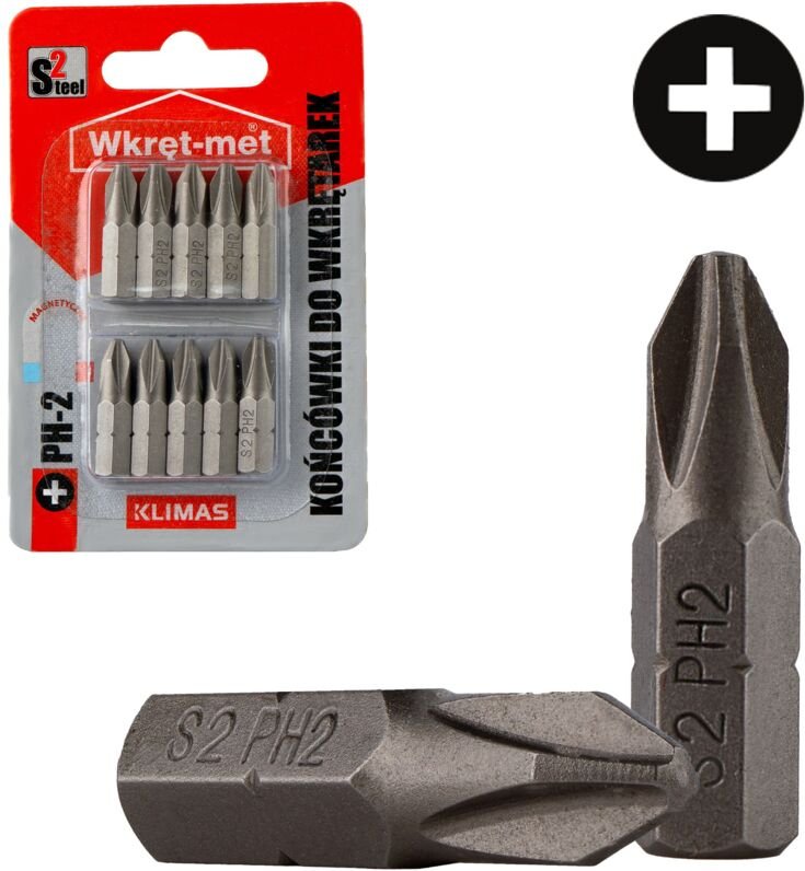 Schraubendreherbits TYP PH2X25 - 10 Stück S2