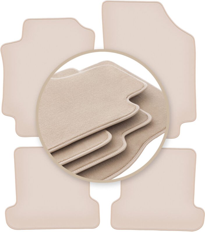 Beige PREMIUM-Matten für: Peugeot 307CC Cabrio 2003-2008
