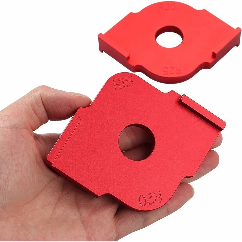 Winkellehren, 2er-Pack Winkelfräsvorrichtungen Schablonen Frässchablonen für Holzbearbeitungswerkzeuge