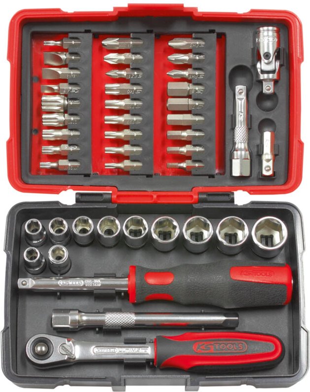 Steckschlüsselsatz - 44 Stück 1/4 - 922.0644 - Kstools