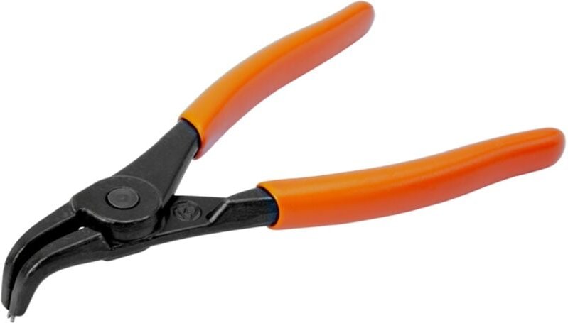 Bahco Zange für Außensicherungsringe mit 90° gewinkelten Backen, brüniert 140 mm