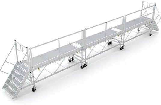 Matisère - Mobile Plattformtreppe - Länge 9.00m - Doppelter Zugang - QMC9DA