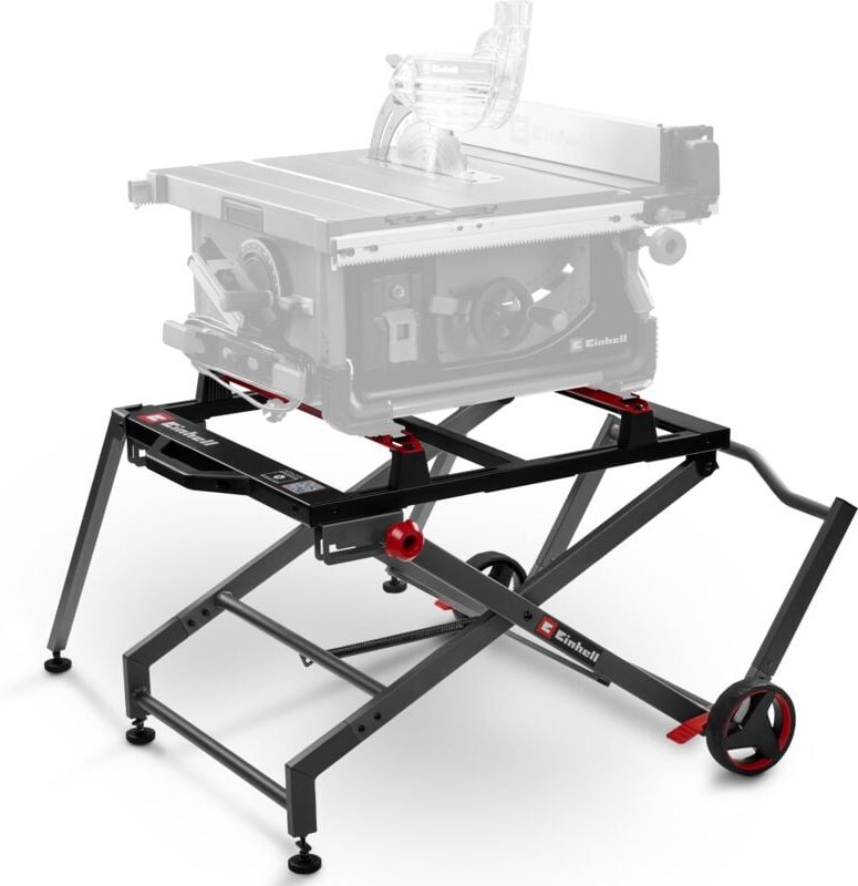 Original Einhell Sägen-Untergestell E-Stand tss (Untergestell für Tischkreissägen, klappbar, Tragegriff, Räder, robuste ...