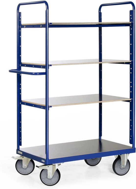 Protaurus Etagenwagen F600 mit 4 Ladeflächen 600kg Tragkraft 1800mm hoch 1000x700mm