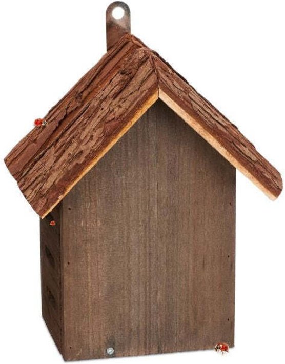 Marienkaferhaus aus braunem holz 88308