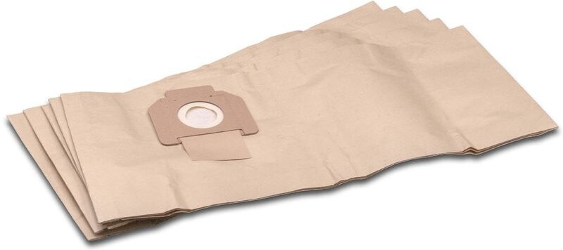 5x Staubsaugerbeutel kompatibel mit Hecht 8314 n&t, 8314 z Staubsauger - Papier, 66cm x 27,8cm, braun - Vhbw