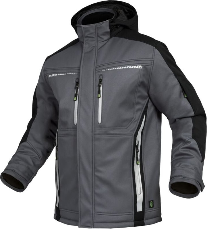 Triuso Leibwächter Winter-Softshelljacke Flex-Line Gr. 7XL grau/schwarz