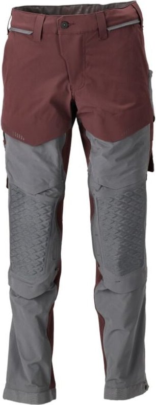 Hose mit Knietaschen 22279-605-2289 Gr. 82C46 bordeaux/anthrazitgrau - Mascot