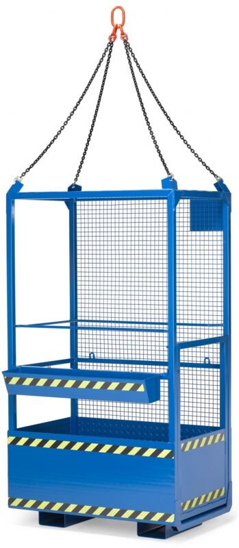 R+R Industrietechnik Arbeitskorb Typ RAK-Kranbar 1200x800x2200mm RAL2004 Reinorange