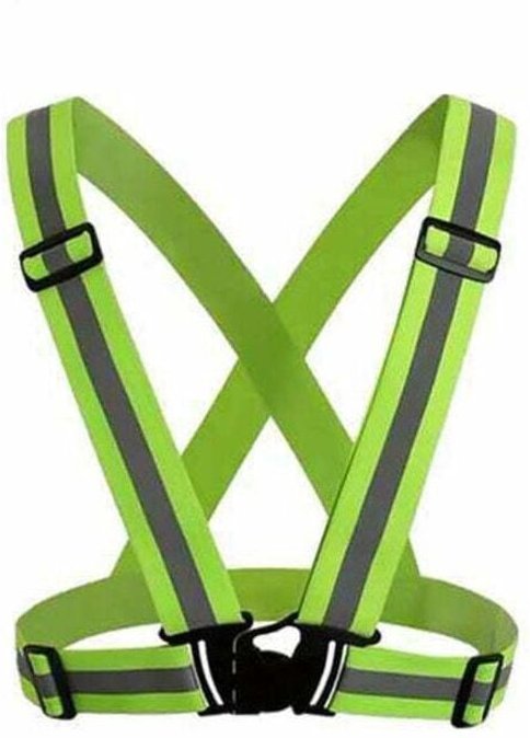 Reflektierende Sicherheitsweste zum Radfahren, Joggen und Motorradfahren – verstellbar und leicht - Ymyny