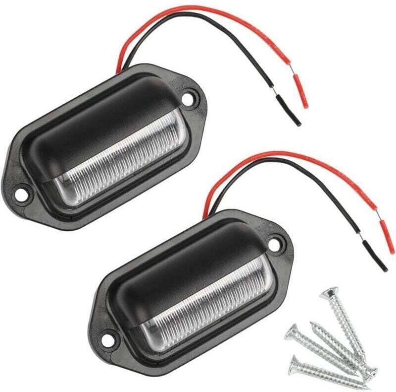 2 stücke led Kennzeichenbeleuchtung Wasserdicht 6 smd led Rückleuchten Kennzeichenleuchte für 12 V/24 v lkw Van Anhänger...