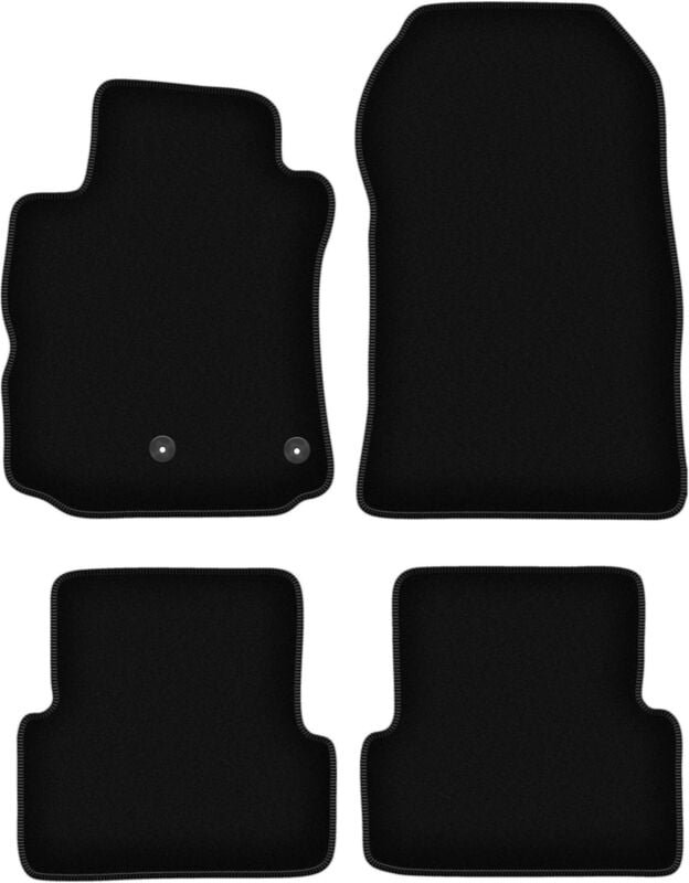 BASIC schwarze Veloursmatten für: Renault Modus Minivan (2004-2012)