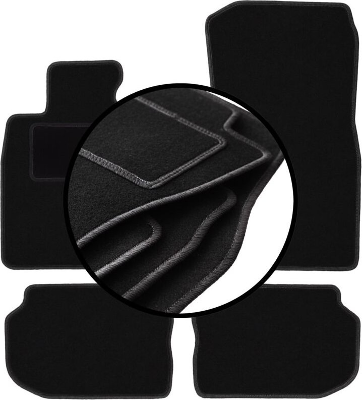 Komplettset Veloursmatten für: BMW 5 F10 xDrive Limousine (2010-2013)