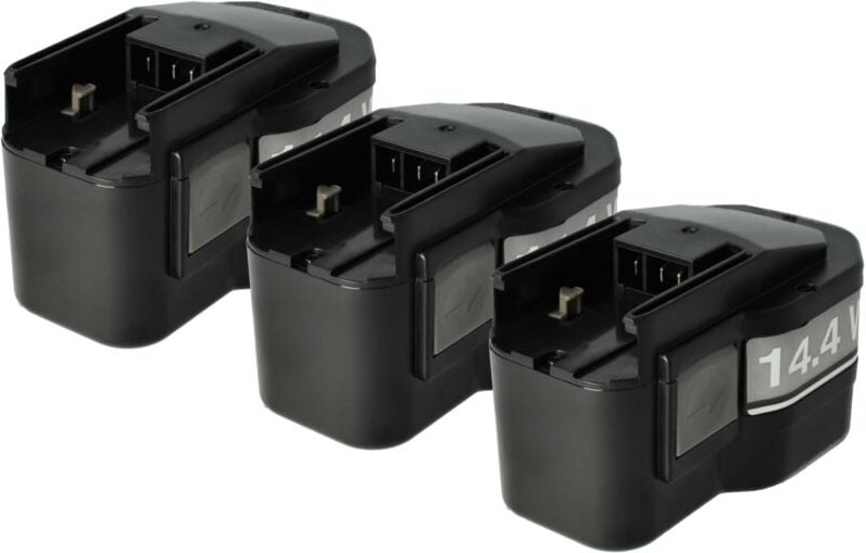3x Akku kompatibel mit Milwaukee pes 14.4 t, piw 14.4 hex, pas 14.4 Power Plus, pcg 14.4 Werkzeug (1500 mAh, NiMH, 14,4 ...