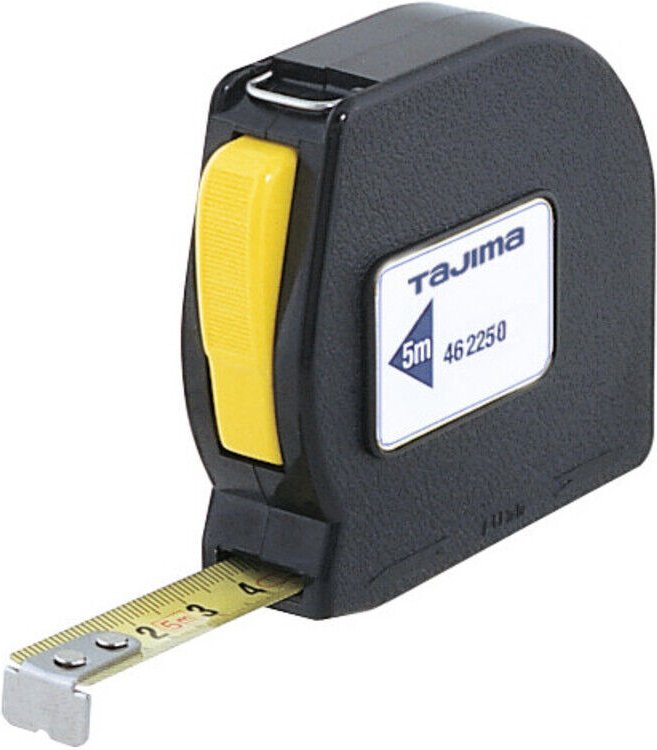 Rollbandmaß, mit automatischer Bandsperre, 5 m - Tajima