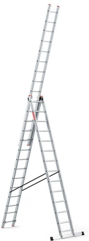 Professionelle Aluminiumleiter 3x14 Multifunktion 150 kg