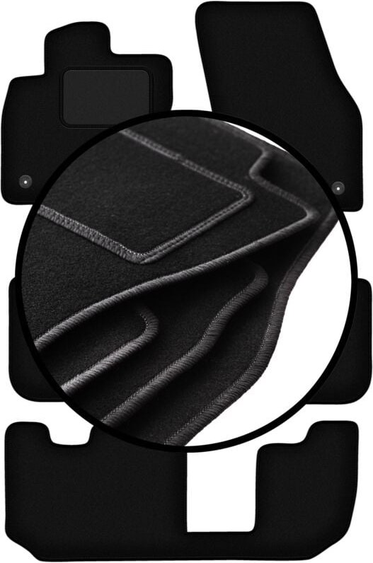 Veloursmatten-Satz für: Volkswagen Tiguan Allspace 7-Sitzer (2017-)