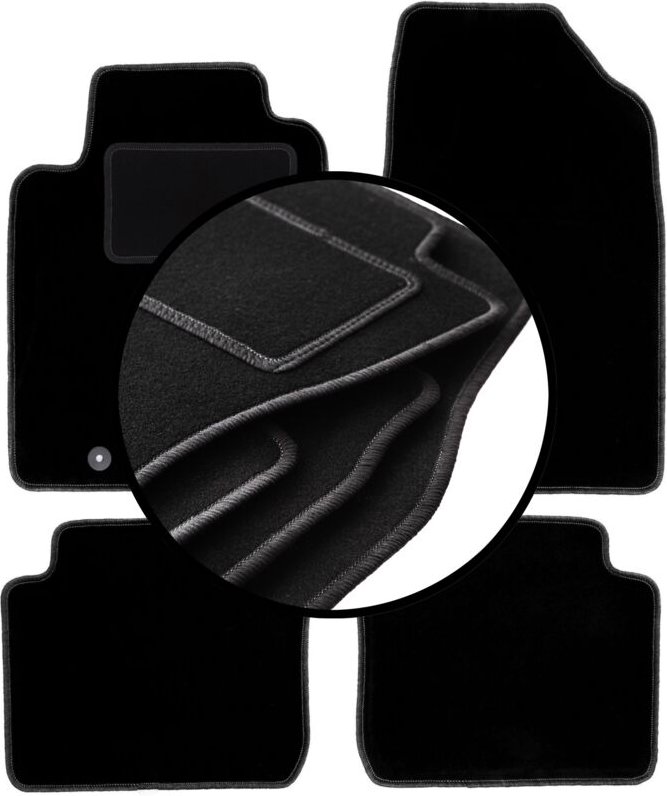 Komplettset Veloursmatten für: Toyota Camry IV Limousine (1994-1998)