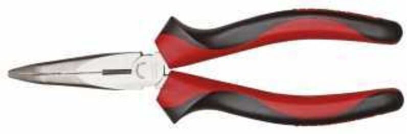 L+ R28512160 Flachrundzange gewinkelt 45° 160 mm 2K-Griff