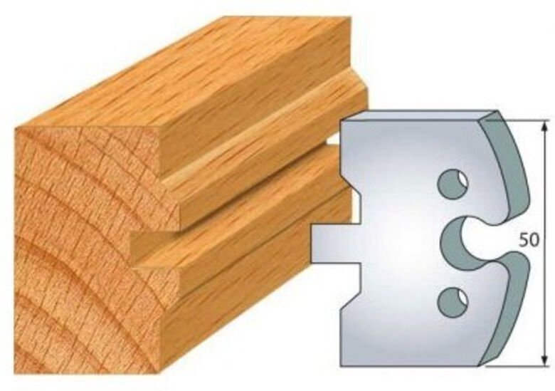 Spiele 2 klassische Profileisen Nr. 284 Hoch. 50 Ep. 5,5 mm