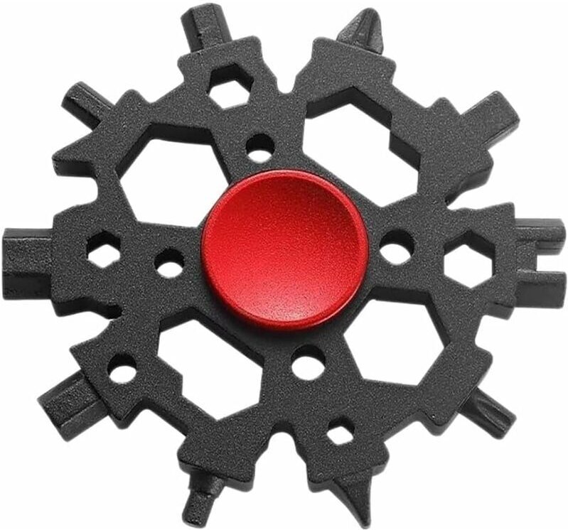 SNQ - 22-in-1 Schneeflocken-Multitool, Karbonstahl, Schneeflocke, Standard-Multitool, Schneeflockenschlüssel, Geschenke ...