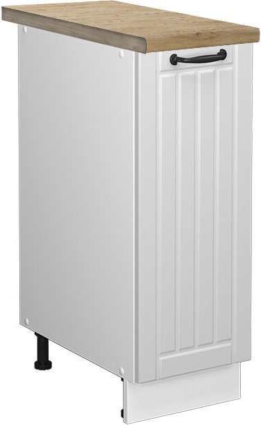 Vicco - Herdumbauschrank R-Line, Schwarz Hochglanz, 60 cm , ap Anthrazit