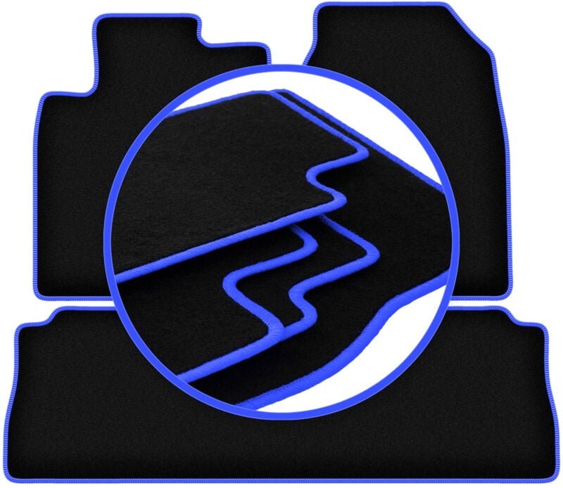 CARLUX-BLUE Autofußmatten für: Chevrolet Captiva SUV (2006-2017)