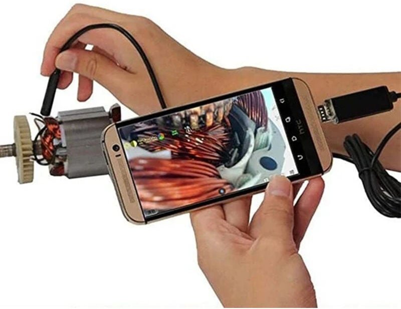 3-in-1-Mini-Industrie-USB-Endoskopkamera mit wasserdichter HD-LED für die Fahrzeugwartung