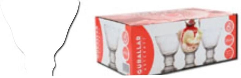 Orion Tableware Set mit 6 Eisbechern 250 cc