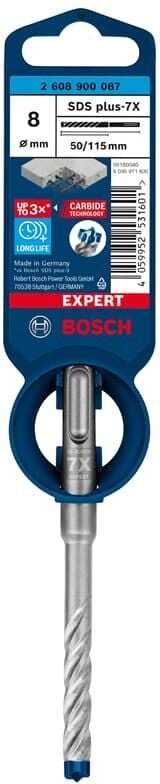 Bosch - Hammerbohrer Expert SDS-7X ø 8,0 mm Arbeits-L.50 mm L.115 mm SDS-plus