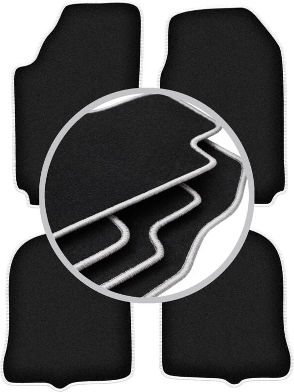 CARLUX-SILVER Autofußmatten für: Audi 100 C3 Limousine, Avant (1983-1991)