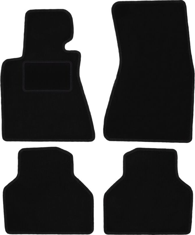 Schwarze Velours-Fußmatten für: BMW 7 E65 Limousine (2001-2008)