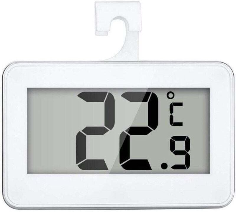 Ymyny - Mini-Digital-Kühlschrankthermometer, wasserdichtes Gefrierschrankthermometer mit Haken (-20 bis 60 °c) mumu
