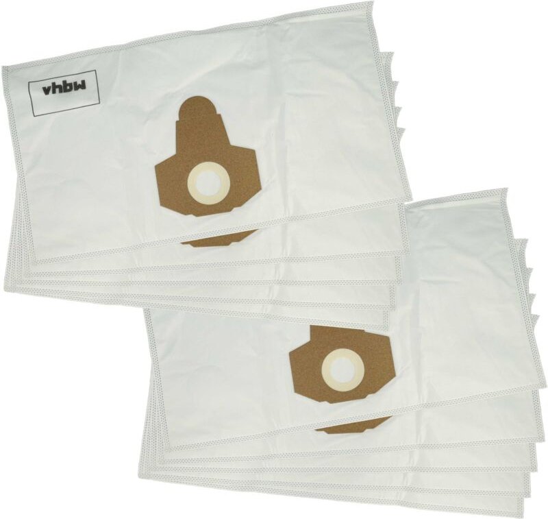 10x Staubbeutel kompatibel mit Parkside pnts 30/8E, 30/9E, 1500 C4, 30/7E, 1500 B3 Staubsauger - Polyester / Mikrovlies,...