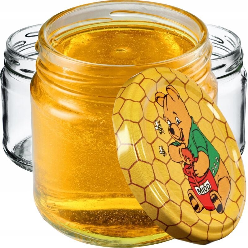 Kadax - Kleine Einmachgläser 200 ml, Marmeladengläser, fi66 mm, Minigläser für Honig und Gewürze, Luft