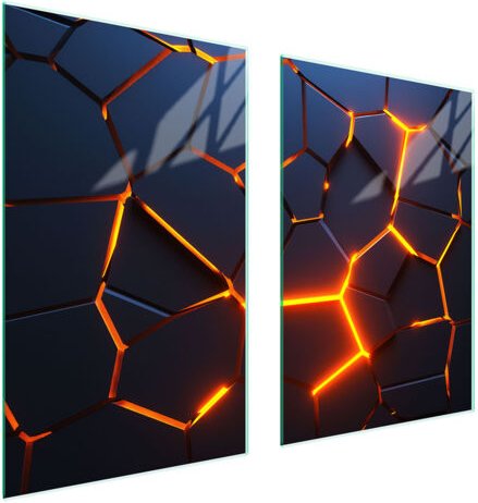 GLASSCHUTZPLATTE FÜR KÜCHE 65x52 MAGMA