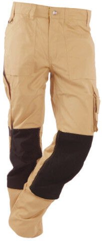 RICA LEWIS Arbeitshose - Herren - Größe 40 - Mehrere Taschen - Gerader Schnitt - Beige - MOBILON