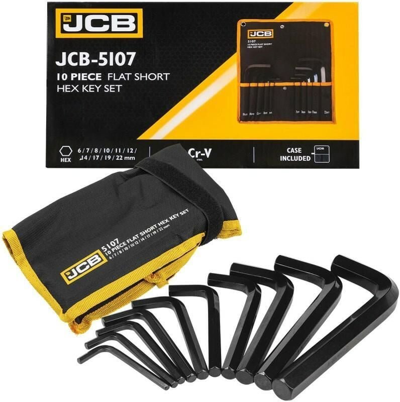 IMBUS JCB 10-teiliges Set JCB (6-22 mm), Werkzeuge für mechanische Arbeiten, hohe Qualität, Präzision, vielseitig, mit K...