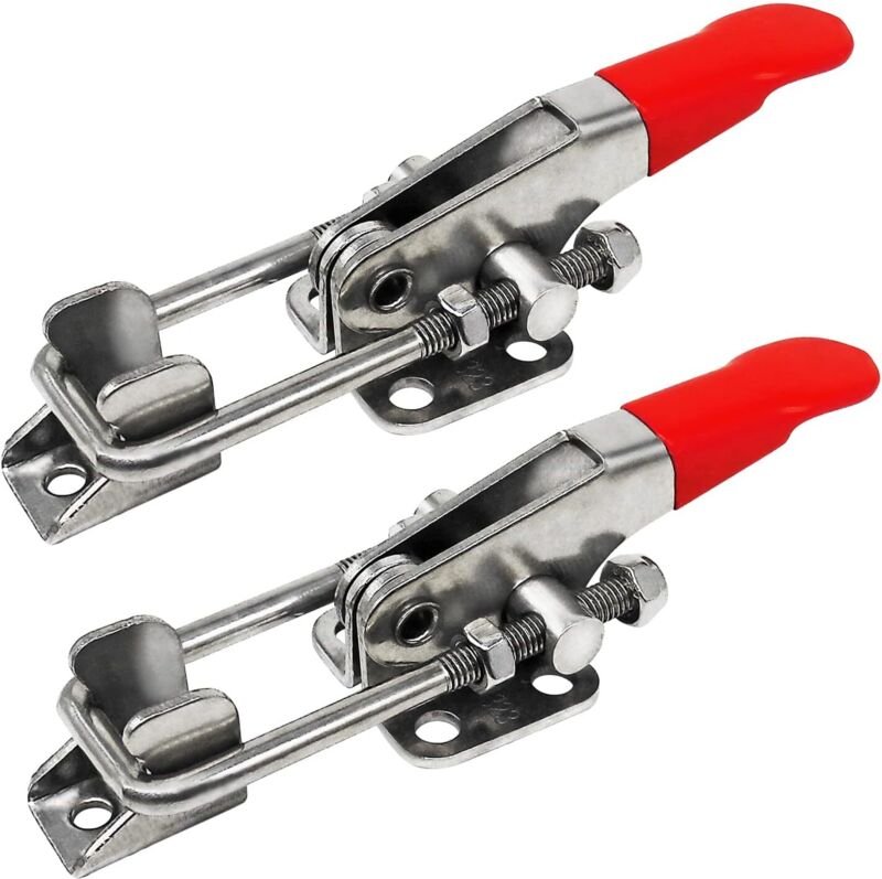 2 Stück Hochleistungs-Knebelklemme, verstellbarer U-Bolzen aus Edelstahl 304 mit Schnellverschluss