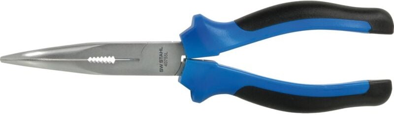 SW-Stahl 40755L Profi-Telefonzange 200 mm gebogen, Griffisoliert